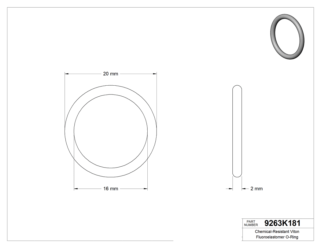 Technical drawing - 9263K181